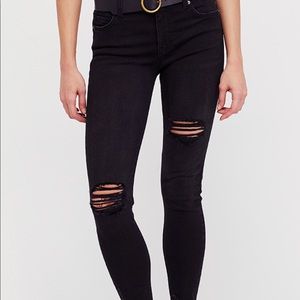 Black free people skinny jeans